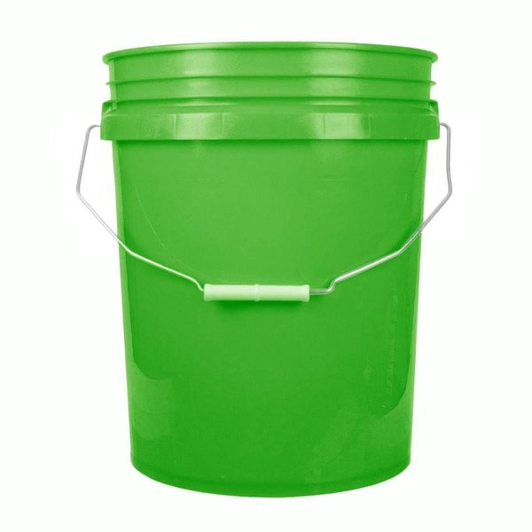 World Enterprises Bucket, 14.5 in H, Lime Green 5LIGRN
